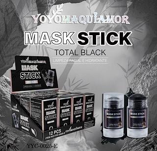 Mask Stick Total Black c/12pcs YOYO MAQUIAGEM