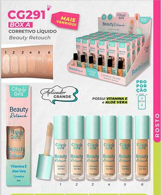 Corretivo Liquido cor 1-6 /24un (cg291-a) city girls