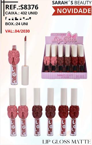 Lip gloss matte C/24pcs SARAH'S BEAUTY