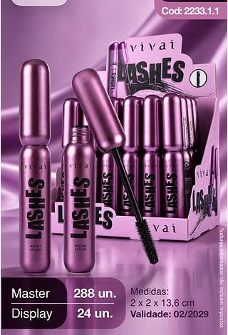 Máscara de Cilios Lashes c/24pçs VIVAI