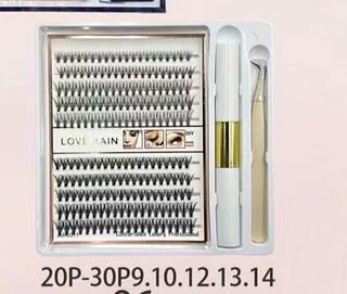 Kit cilios（tufinho）/12pcs 20p-30p LOVE RAIN