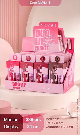 Duo lip lapis e batom /24pcs VIVAI