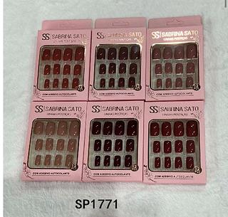 Unha postica em pvc c/12pcs SABRINA SATO