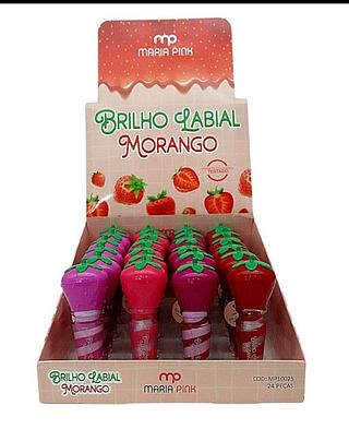 Brilho Labial Morango/ 24UNID (MP10025) Maria pink