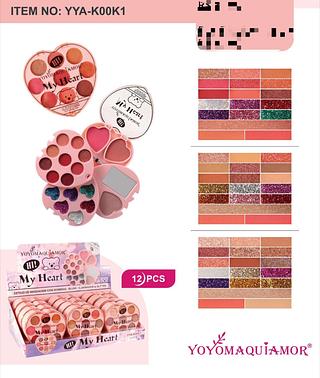Kit Maquiagem c/12pçs Yoyo Maquiagem