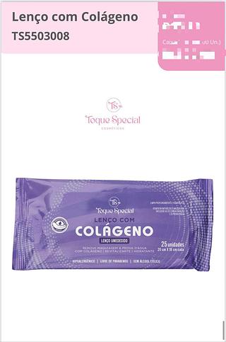 Lenço Umedecido com Colágeno /24pçs Toque Especial