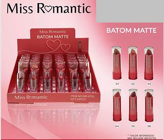 Batom matte /24pcs MISS ROMANTIC