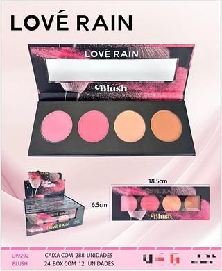 Paleta de Blush c/12pçs Love Rain