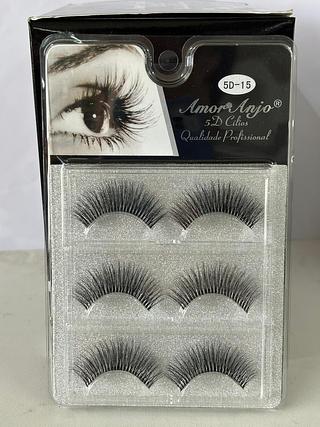 Cilos Postiços 3pares (3D-15) / 12pçs Amor&anjo