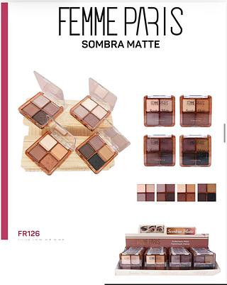 Sombra matte /24pcs Femme Paris