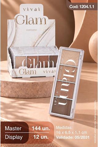 Estojo de Contorno Glam/ 12pçs VIVAI