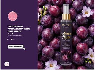 Body Splash Ameixa negra 120ml c/24pcs BELLE ANGEL