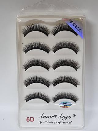Cilios postiços C/5pares (5A-10) Amor Anjo
