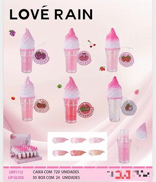 Lip gloss c/24pcs LOVE RAIN