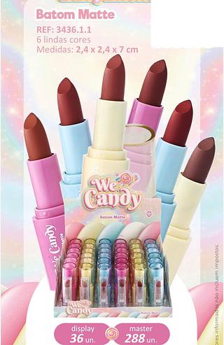 Batom matte we candy /36pcs Vivai