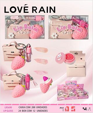 Lip gloss c/12pcs LOVE RAIN