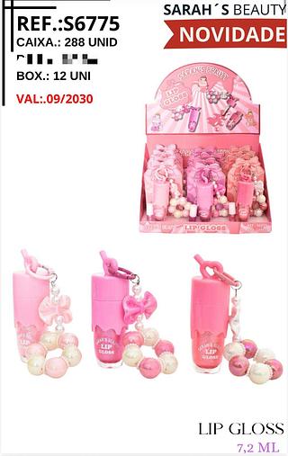 Lip gloss c/12pcs SARAHS