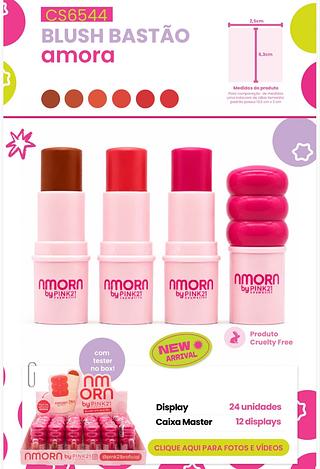 Blush bastão amora C/24pcs Pink 21