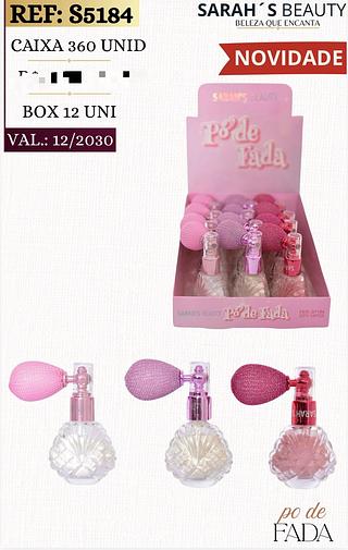Po de fada iluminador c/12pcs Sarah´s Beauty