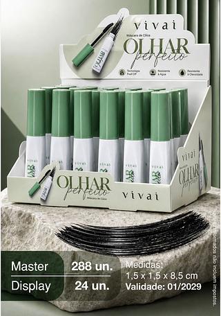 Mascara de cilios olhar perfeito c/24pcs VIVAI