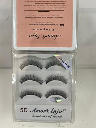 Cilios Postiços AmoreAnjo 3pares/ DZ (3A-12)