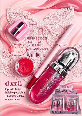 Lip gloss 4 em 1 c/12pcs BOBBI RARA