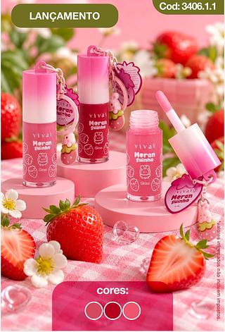 Gloss moranguinho c/24pcs VIVAI