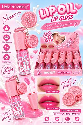 Lip gloss oreo rosa /24pcs Hold morning