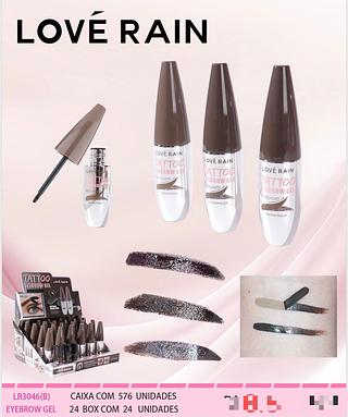 Sobrancelha em gel c/24pcs LOVE RAIN