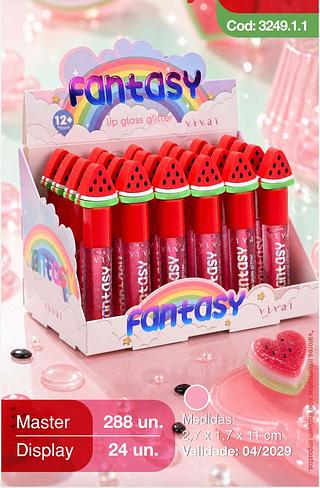 Lip Gloss Fantasy Glitter/ 24pçs VIVAI