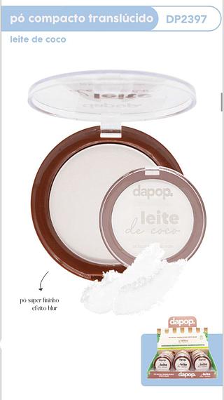 Pó Compacto Translúcido Leite de Coco c/24pçs Dapop