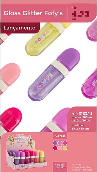 Gloss Glitter Fofy c/36pcs VIVAI