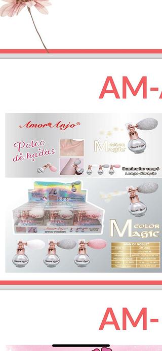 Iluminador em pó spray power/ 12pçs Amor Anjo