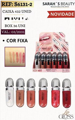 Brilho Labial/ 36pçs SARAHS BEAUTY