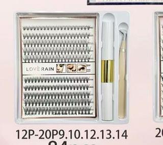 Kit cilios（tufinho）/12pcs 12p-20p LOVE RAIN