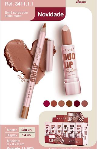 Duo lip batom e lapis /24pcs VIVAI