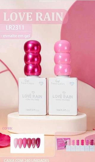 Esmalte em gel C/6pcs LOVE RAIN