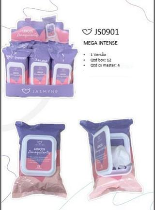 Lencos Demaquilante Mega Intense/ 12UNID Jasmyne (JS0901)