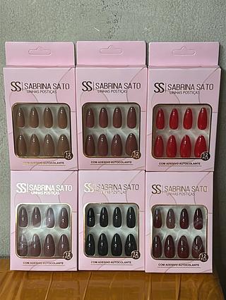 Unha postica em pvc c/12pcs SABRINA SATO