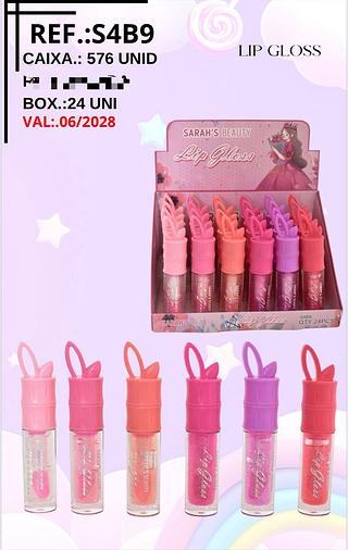 Lip Gloss c/24pçs Sarah´s Beauty