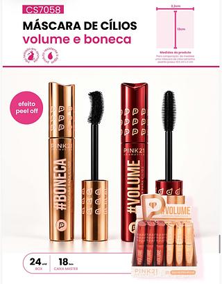 Mascara de cilios Volume e boneca C/24pcs Pink 21