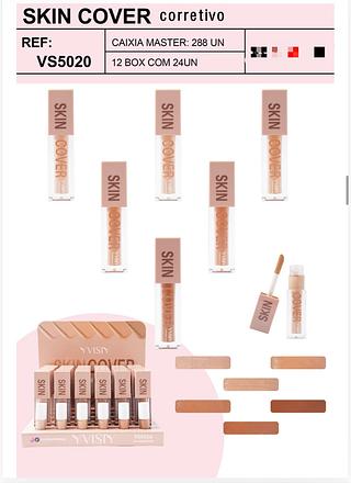 Skin cover corretivo c/24pcs YVISIY