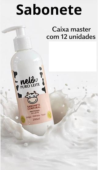 Sabonete puro leite 200ml /12pcs NELO