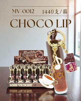 Lip gloss choco com chaveiro c/24pcs MISS VICTORY