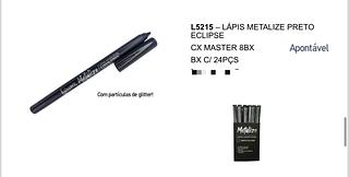 Lápis Metalize (Preto Eclipse) c/24pçs Luisance