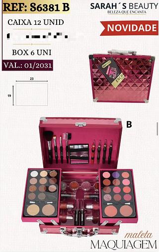 Maleta Maquiagem Completa Sarah´s Beauty