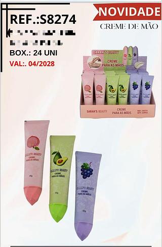 Creme para Mãos /24pçs Sarah´s Beauty
