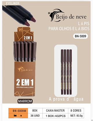 Lapis de olhos e labios c/36pcs Beijo De Neve