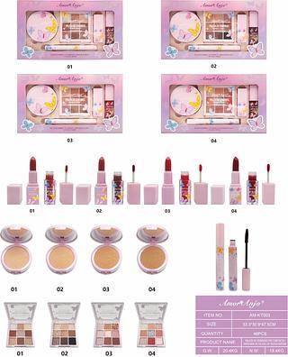 Kit de maquiagem (Roxo) /4pcs Amor anjo