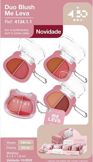 Duo blush me leva c/24pcs VIVAI